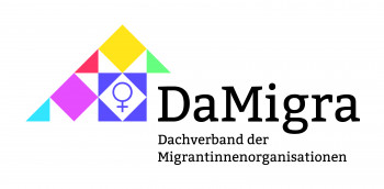 Logo von DaMigra. Dachverband der Migrantinnenorganisationen
